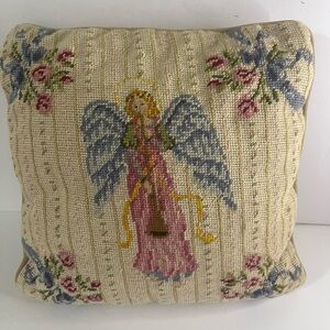 Angel needle point pillow‎